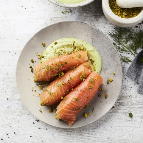 Easy Keto Meal: Smoked Salmon Rolls with Broccoli Mash