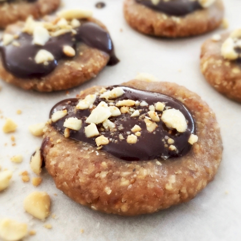 Vegan Keto Chocolate Covered Peanut Butter Cookies (Only 6 ingredients!)