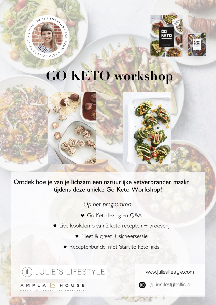 Go Keto Workshop op 26 september 2019 bij Ampla House in Gent