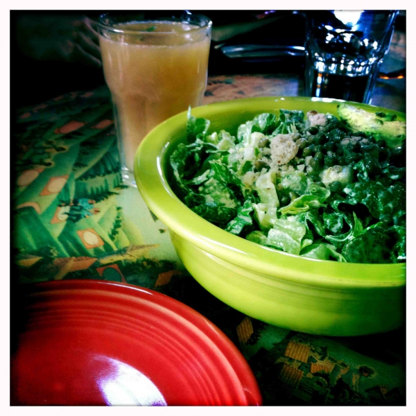 Raw Vegan Caesar Salad at Café Gratitude in San Francisco