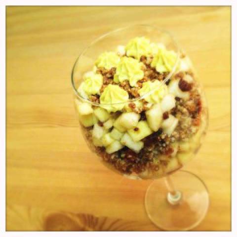 Raw Vegan Appelcrumble met Cashewroom