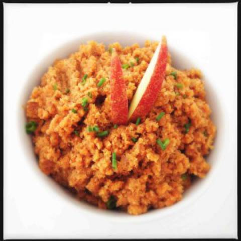 Carrot Ginger Spread with Almond Pulp