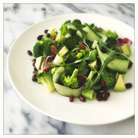 Detox Salad with Broccoli and Asian Sesame Dressing