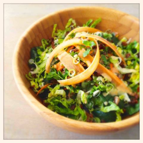 Green Lentil Salad with Spiced Carrots