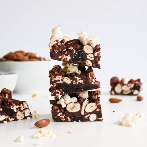 Halloween Candy: Rocky Road Squares (Vegan, Gluten Free) | Inspiration: Ginger Vegan