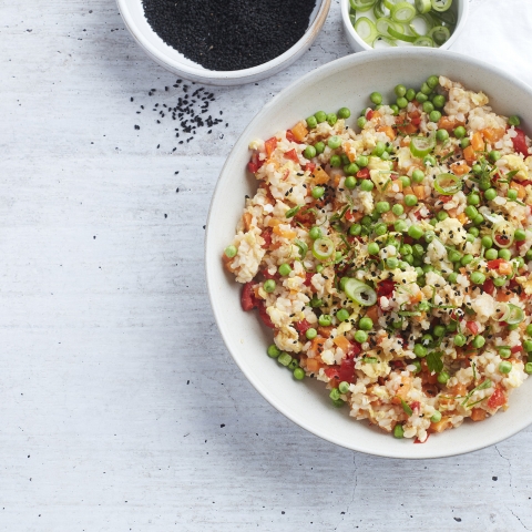 Low Carb Nasi Goreng with Cauliflower Rice