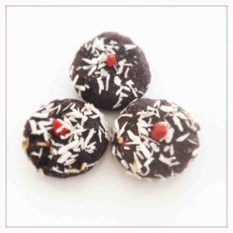 No Bake Nut Free Chocolate Cherry Cookies