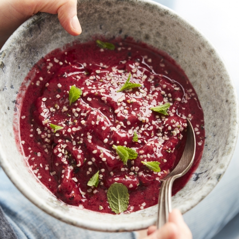 Platte Buik Smoothie Bowl voor Meer Energie
