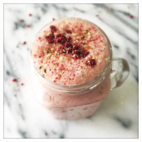 Proteïneshake met Zure Kersen