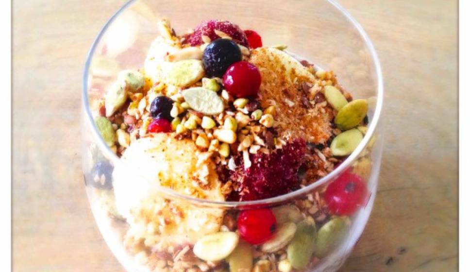 Berry Chia Parfait with Crunchy Cinnamon Granola