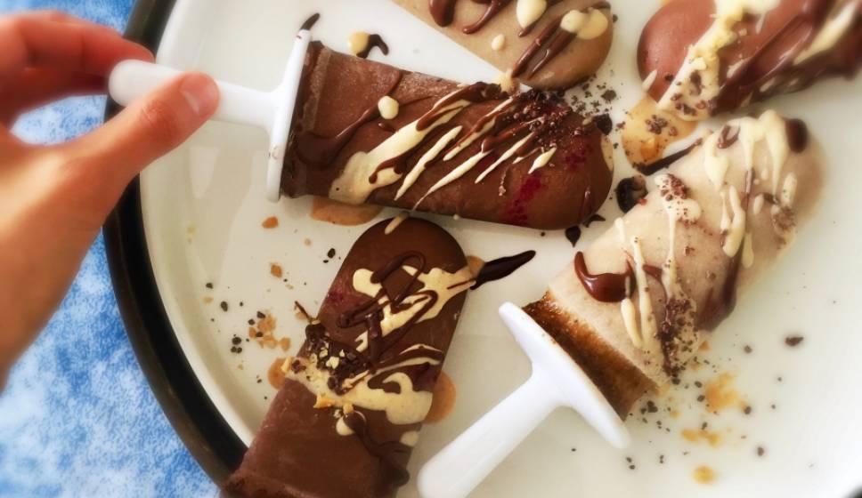 Chocolade-ijsjes met Framboos | Eenvoudig Vegan ijsrecept
