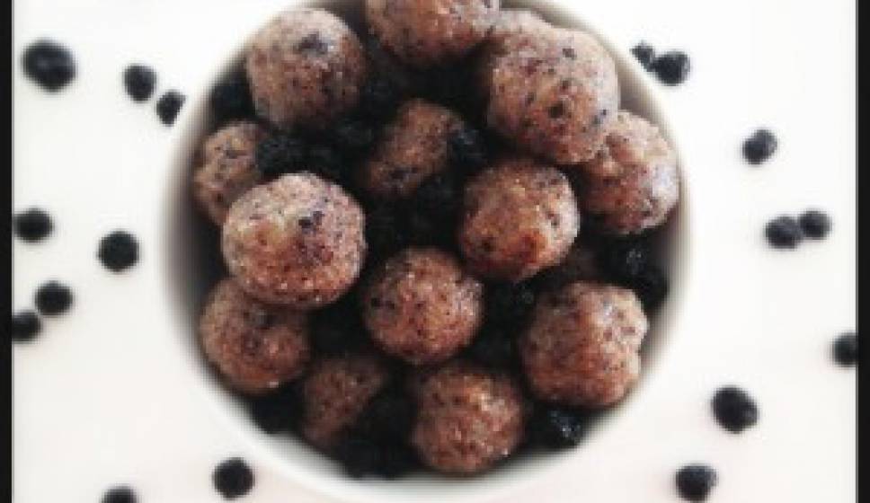 Raw Vegan Coconut Blueberry Truffles