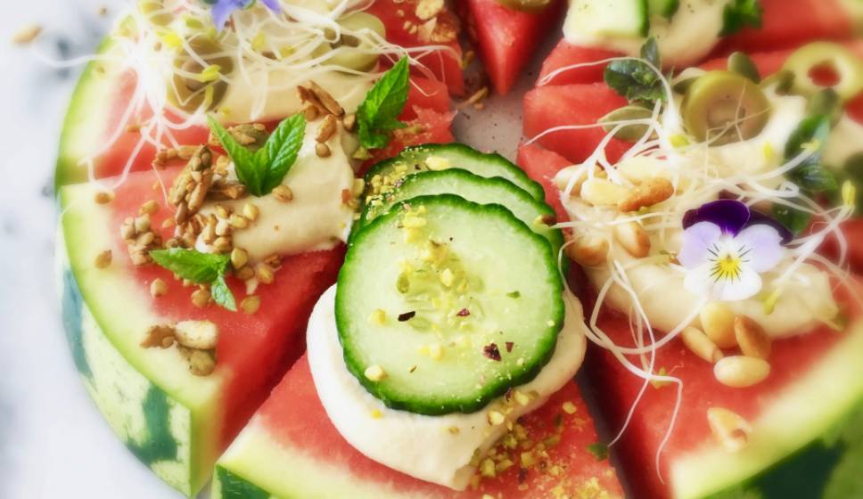 Watermelon Pizza with Nut Cheese | How to make Raw Vegan Cheese