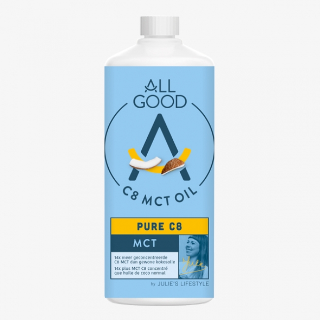 ALL GOOD MCT Oil - Pure C8 MCT Oil from Coconut