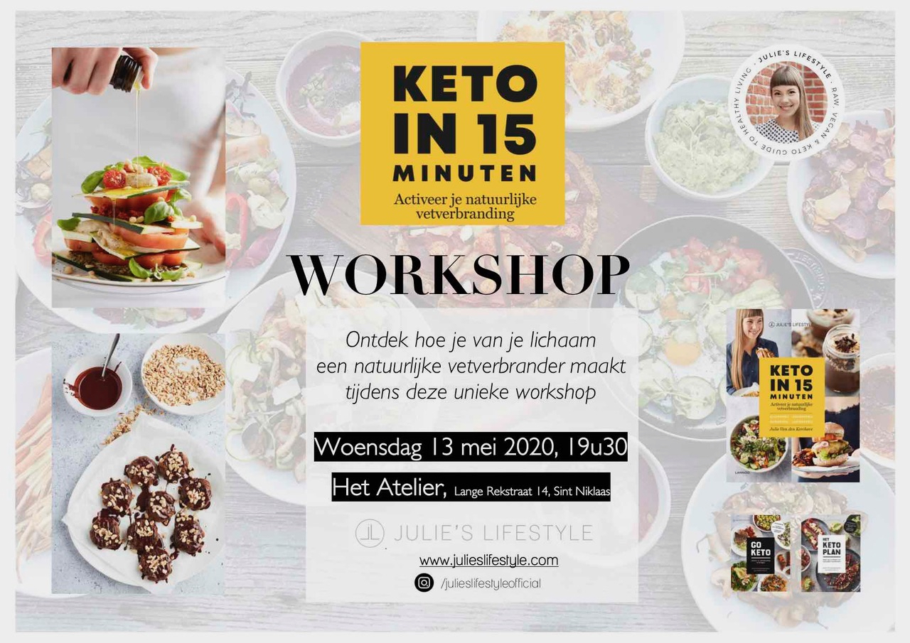 Lancering Keto in 15 Minuten - Workshop 13 Mei 2020 Sint-Niklaas