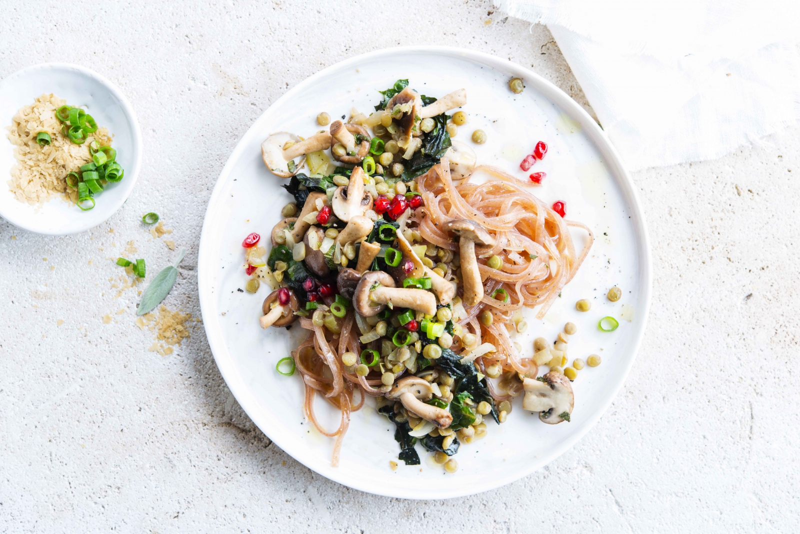 Rijstnoedels met champignons en boerenkool - Foodbag Veggie Box Julie's Lifestyle