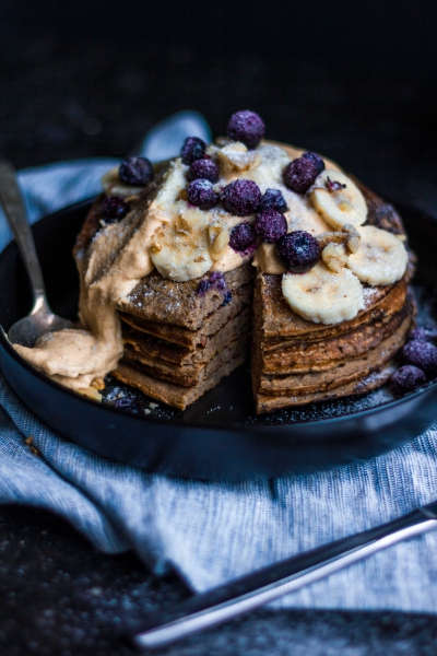 Banana Almond Butter Pancakes | Inspiration: Cailin Rose