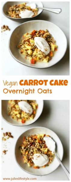 Carrot Cake Overnight Oatmeal