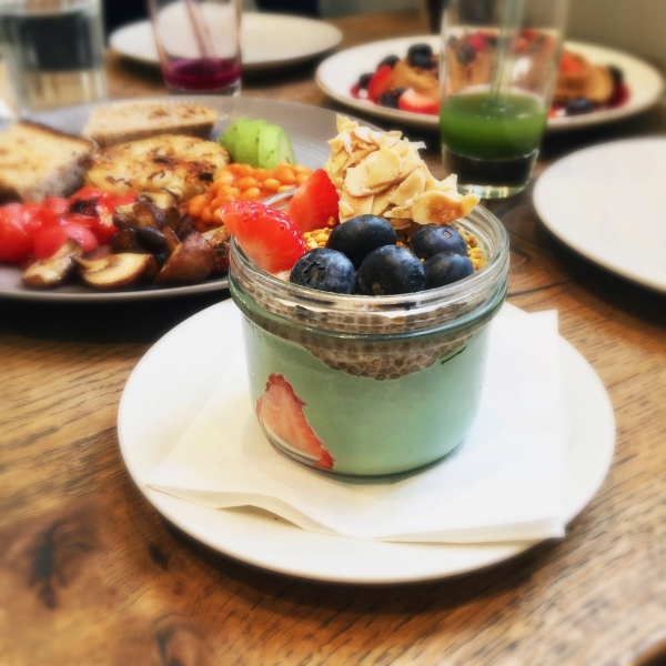 Cashew Yogurt & Chia Pudding at Farmacy Notting Hill