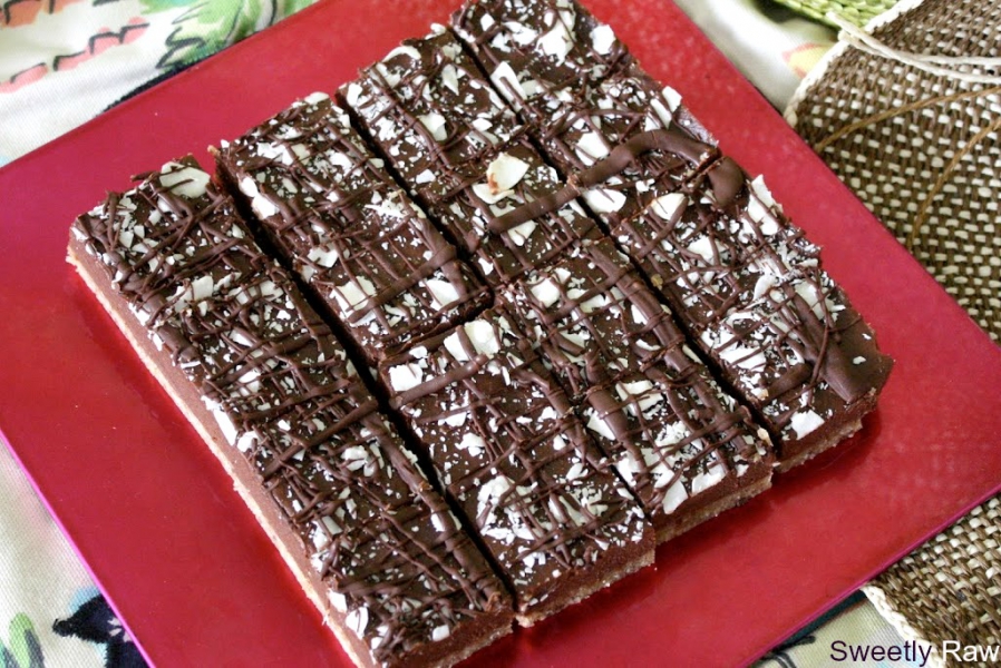 Raw Vegan Chewy Chocolate Squares