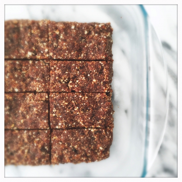 Easy 5-Ingredient Fig Pecan Energy Bars (Homemade Larabars)