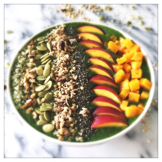 Platte Buik Groene Smoothie Bowl