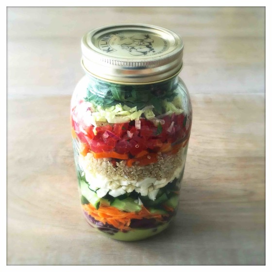 Protein Rich Vegan Jar Salad