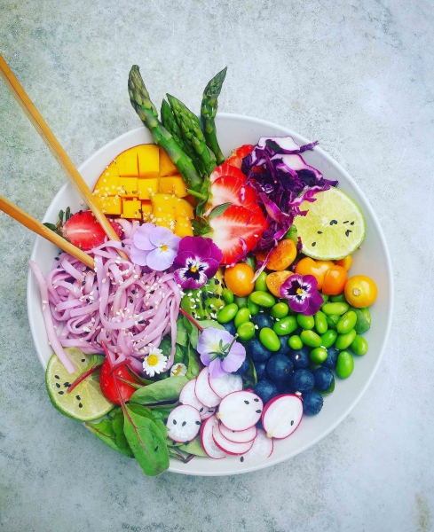 Rainbow Noodle Bowl | Inspiration: Juut Loves Food