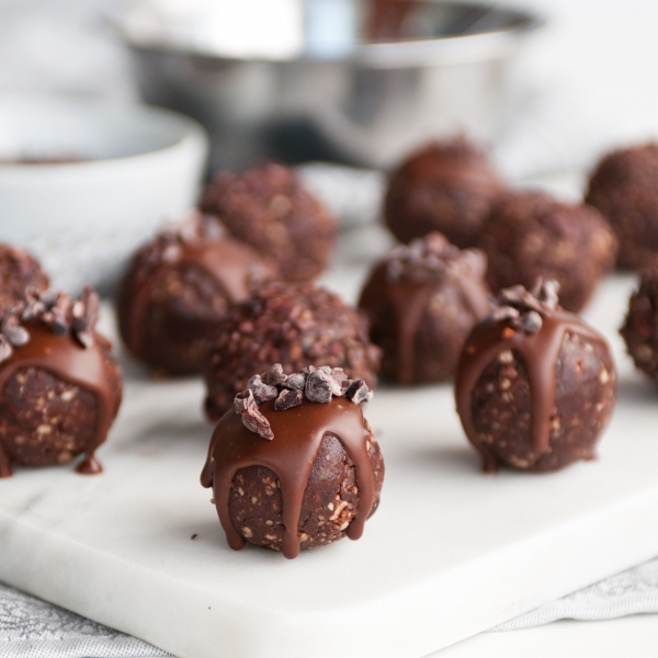 Raw Chocolate Truffles from Raw Food Chef Julie's Cookbook Vegan & Raw 2